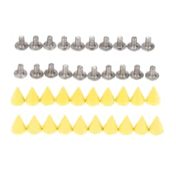 20Pcs Punk Apparel Leather Buckles Metal Screws Knob Tip Rivets Handbag Belt Shoes Crafts Bullet Rivet Stud Spikes DIY Handmade