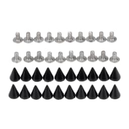 20Pcs Punk Apparel Leather Buckles Metal Screws Knob Tip Rivets Handbag Belt Shoes Crafts Bullet Rivet Stud Spikes DIY Handmade