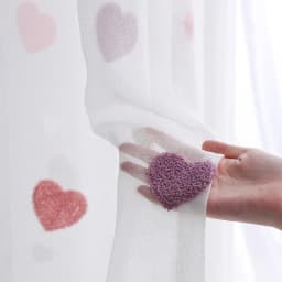 Modern Children Cartoon 3D Heart Sheer Tulle Girls Bedroom Curtains For Finished Living Room Drapes Custom Panel Curtain Cortina