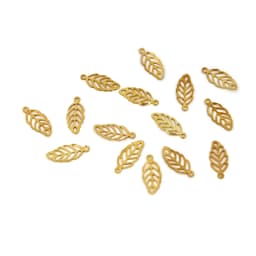 50pcs Stainless Steel Hollow Out Leaf Charms Tree Leaves Pendants For Bracelet Earring Findings DIY Jewelry Accessories Parts
