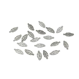 50pcs Stainless Steel Hollow Out Leaf Charms Tree Leaves Pendants For Bracelet Earring Findings DIY Jewelry Accessories Parts