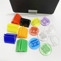 20PCS/Lot 4 Styles Transparent Plastic Stand Card Base for 1-2mm Cards Holder