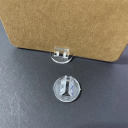 20PCS/Lot 4 Styles Transparent Plastic Stand Card Base for 1-2mm Cards Holder