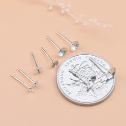 5 pairs of 925 sterling silver semi-finished tray earrings DIY making materials for jewelry accessories for women