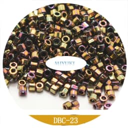 Japanese Miyuki Seed Beads Dbc11/0  Section Delica Beads 1.6mm Metallic 20 Colors 5G Pack for Jewelry Making