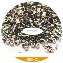 Japanese Miyuki Seed Beads Dbc11/0  Section Delica Beads 1.6mm Metallic 20 Colors 5G Pack for Jewelry Making