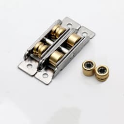 Stainless steel window pulley slot wheels silent Copper u groove track door roller casters sliding glass window Hardware fitting
