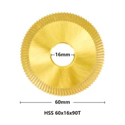 XCAN Single Side Key Machine Saw Blade 60x6x16mm 90T Key Machine Cutter Fit on 238BS 2AS 2ALS Key Copy Machine Locksmith Tools