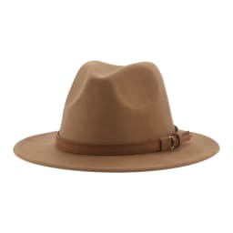Fedora Hats for Women Men Wide Brim Solid Women Hats Band Belt Classic Formal Dress Khaki Black Winter Hats Sombreros De Mujer