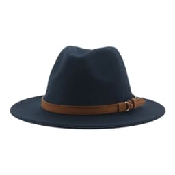 Fedora Hats for Women Men Wide Brim Solid Women Hats Band Belt Classic Formal Dress Khaki Black Winter Hats Sombreros De Mujer