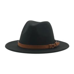 Fedora Hats for Women Men Wide Brim Solid Women Hats Band Belt Classic Formal Dress Khaki Black Winter Hats Sombreros De Mujer