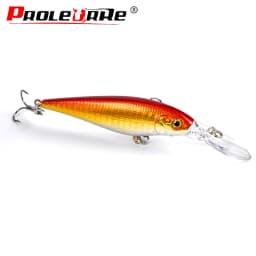 1Pcs Minnow Fishing Lures 110mm 10.5g Floating Diving Wobbler Swimbait Artificial Hard Bait Crankbaits Bass Pike Fishing Tackle