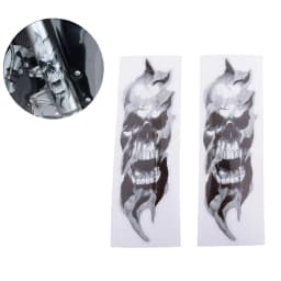 2Pcs/Pair Universal Motorcycle Front FORK SKULL Decals Graphic Stickers for Motorcycle Car Stickers