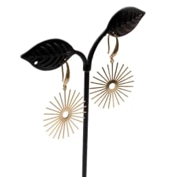 10pcs Raw Brass Sun Flower Charms Pendant For DIY Earrings Necklace Jewelrry Findings Making