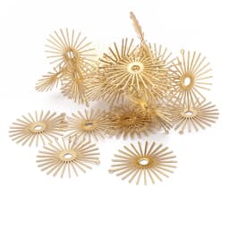 10pcs Raw Brass Sun Flower Charms Pendant For DIY Earrings Necklace Jewelrry Findings Making