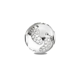 Beads White Pearl Heart Lover Thank You Cat Bird Footprint Dolphin Star European DIY Jewelry Accessories Gift For Women Men