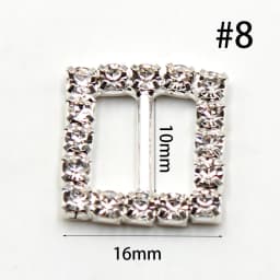 Hot Sale 10pcs/Set Variety of Rhinestone Buckle Gift Box Invitation Card Decoration Accessories Ribbon Bow Ribbon Slider Buckle