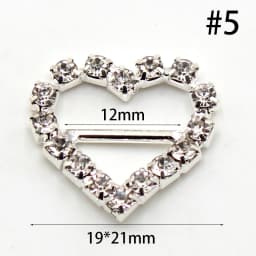 Hot Sale 10pcs/Set Variety of Rhinestone Buckle Gift Box Invitation Card Decoration Accessories Ribbon Bow Ribbon Slider Buckle