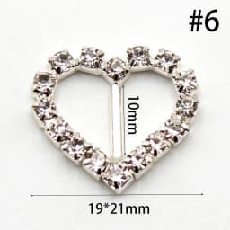 Hot Sale 10pcs/Set Variety of Rhinestone Buckle Gift Box Invitation Card Decoration Accessories Ribbon Bow Ribbon Slider Buckle