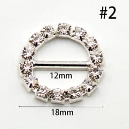Hot Sale 10pcs/Set Variety of Rhinestone Buckle Gift Box Invitation Card Decoration Accessories Ribbon Bow Ribbon Slider Buckle