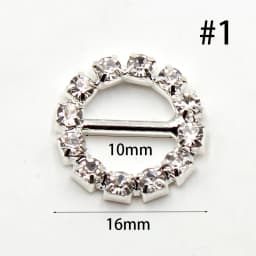 Hot Sale 10pcs/Set Variety of Rhinestone Buckle Gift Box Invitation Card Decoration Accessories Ribbon Bow Ribbon Slider Buckle