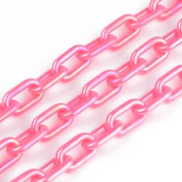 50CMX5PCS AB Colors Acrylic Link Chain Lobster Clasp Keychains For Necklace Bracelet Making Colorful Chain Plastic Chain Links