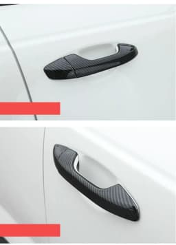 For Kia Sportage 4 QL KX5 2016 2017 2018 2019 2020 Carbon Fiber Chrome Car Door Handle Cover Trim Sticker Styling Accessories