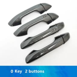 For Kia Sportage 4 QL KX5 2016 2017 2018 2019 2020 Carbon Fiber Chrome Car Door Handle Cover Trim Sticker Styling Accessories