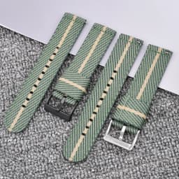 Woven Nylon Strap 18mm 20mm 22mm 24mm Stainless Steel Buckle Quick Release Men Replacement Bracelet Wrist Band Watch Accessories