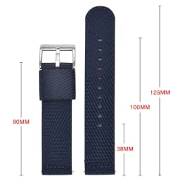 Woven Nylon Strap 18mm 20mm 22mm 24mm Stainless Steel Buckle Quick Release Men Replacement Bracelet Wrist Band Watch Accessories