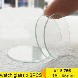1.0mm Thickness Crystal Round Watch Glass 15mm to 45mm Mineral Smart Watch Repair Glass Lens Flat Mirror for Watchmaker