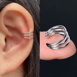 Fashion Ear Cuff Clip Earring Without Piercing Gold Silver Color Star Heart Chain Geometry Cartilage Earcuff Women Party Jewelry
