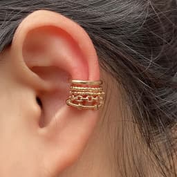 Fashion Ear Cuff Clip Earring Without Piercing Gold Silver Color Star Heart Chain Geometry Cartilage Earcuff Women Party Jewelry