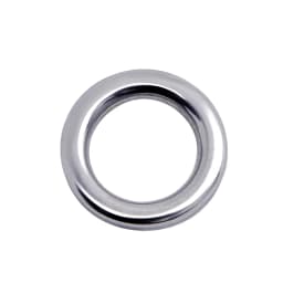 PROBEROS 20pcs 304 Stainless Steel Fishing Solid Rings 1#-5# Heave-Duty Seamless Rings Metal Polishing Jig Fishing Rings Tackle