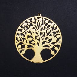 10pcs/Lot Stainless Steel Gold Color Tree of Life DIY Charms Wholesale Heart Connectors Pendant Necklace Making