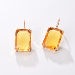 7 Colors Big Famale Earings 2023 Colorful Geometric Crystal Zircon Dangel Earring For Women Gilrs Weeding Accessories Jewelry