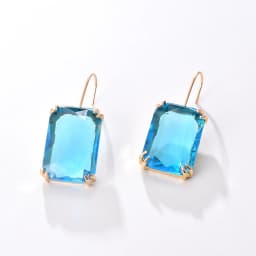 7 Colors Big Famale Earings 2023 Colorful Geometric Crystal Zircon Dangel Earring For Women Gilrs Weeding Accessories Jewelry