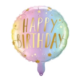 7pcs 18inch Happy Birthday Foil Balloons Boy Girl Party Helium Round Ballon Baby Shower Birthday Party Decoration Kids Globos