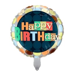 7pcs 18inch Happy Birthday Foil Balloons Boy Girl Party Helium Round Ballon Baby Shower Birthday Party Decoration Kids Globos