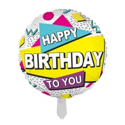 7pcs 18inch Happy Birthday Foil Balloons Boy Girl Party Helium Round Ballon Baby Shower Birthday Party Decoration Kids Globos