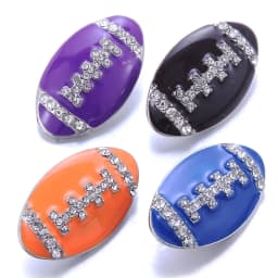 Color Crystal 18MM Snap Button Jewelry Women Fashion DIY Snap Button Bangle Necklace 5Pcs Mixed Accessories Gift Wholesale