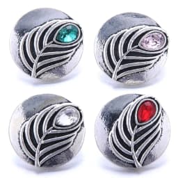Color Crystal 18MM Snap Button Jewelry Women Fashion DIY Snap Button Bangle Necklace 5Pcs Mixed Accessories Gift Wholesale