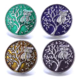 Color Crystal 18MM Snap Button Jewelry Women Fashion DIY Snap Button Bangle Necklace 5Pcs Mixed Accessories Gift Wholesale