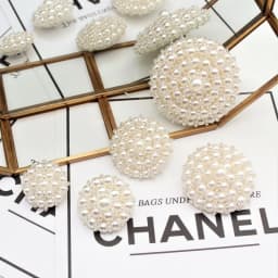 New Fashion High-end Clothing Decoration Coat Sweater DIY Handmade Pearl Button Supplies 1pcs