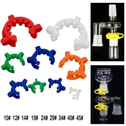 1-10pcs/lot Plastic Standard Connector Clips, 10#12#14#19#24#29#-45# Evaporator Bayonet Fixed Anti-skid Clips Laboratory Clamp