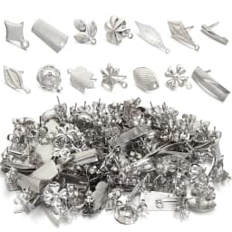 10pcs/Lot Stainless Steel Geometric Leaf Snowflake Earring Stud Earring Posts Connector For DIY Earring Jewelry Making Supplies