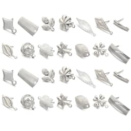 10pcs/Lot Stainless Steel Geometric Leaf Snowflake Earring Stud Earring Posts Connector For DIY Earring Jewelry Making Supplies
