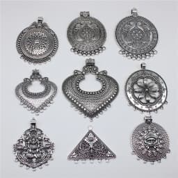 1pcs Vintage Big Caved Necklace Connector For Necklace Making