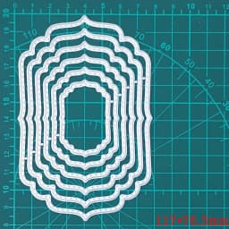 Layer Wave Frame Metal Cutting Dies New 2021 Metal Dies For DIY Scrapbooking Card Making Metal Craft Dies Cuts Embossing