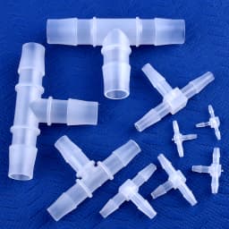 5~200pcs O.D 1.6~15.8mm PP Plastic Tee Connectors Irrigation System Pipe Joint Aquarium Tank Adapter Air Pump Hose Pagoda Joints